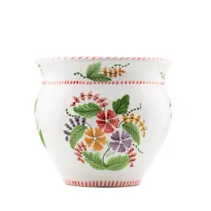 Ghiveci de flori decorat manual 23cm - Img 3