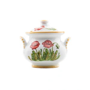 Vas parmezan din ceramică pictată manual - Img 4