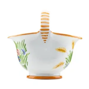 Coș de fructe din ceramică cu mâner - Img 2