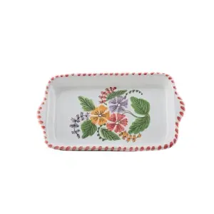 Platou ceramică pătrat pictat manual - Img 6