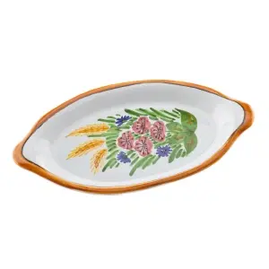 Platou oval pictat manual - Img 2