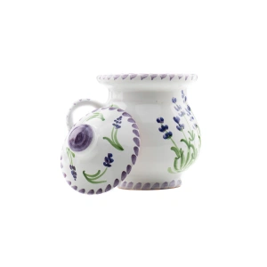Vas pentru miere din ceramică pictată manual - Img 5