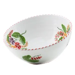 Bol de ceramică pictată manual 23 cm