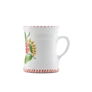 Halbă din ceramică pictată manual - Img 4