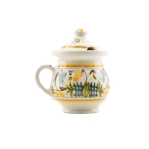 Vas pentru miere din ceramică pictată manual - Img 2