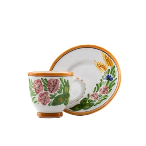 Căniță din ceramică pictată manual - Img 3
