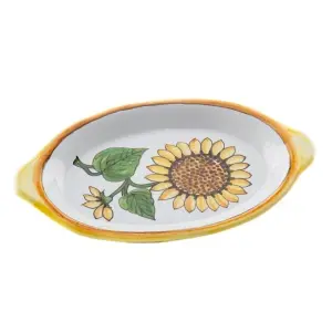 Platou oval pictat manual - Img 3