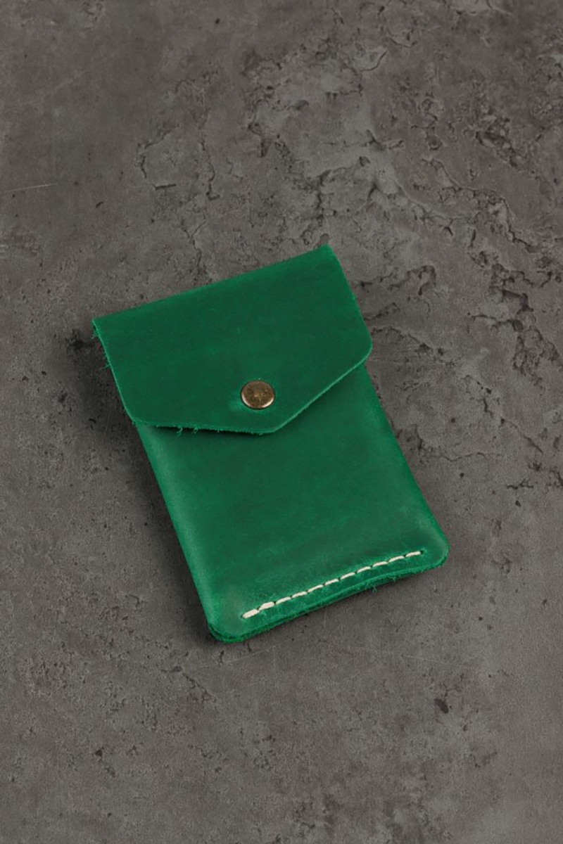 Portcard din piele naturală URBAN BAG Flip – Verde