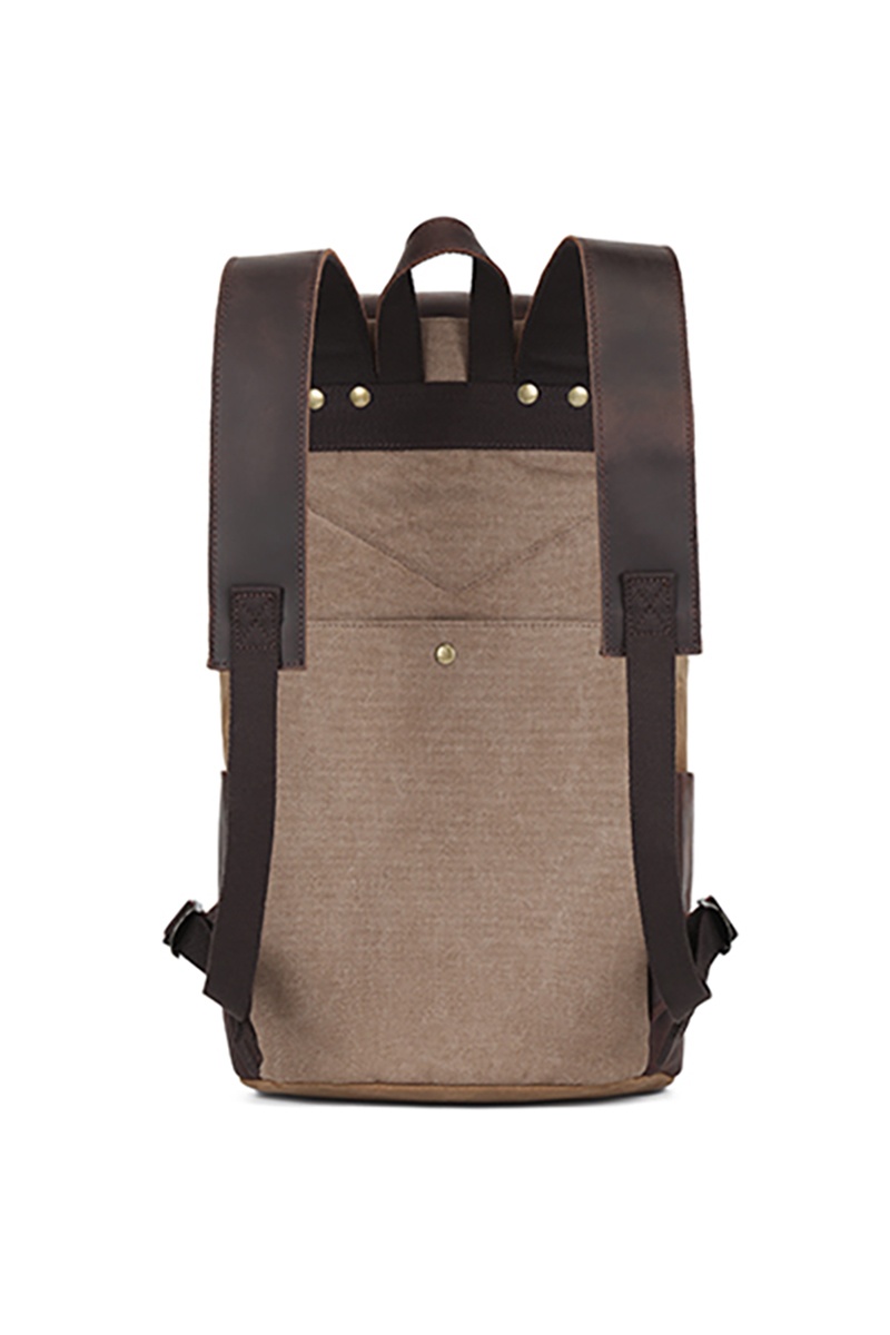 Rucsac din piele naturală și material textil cerat URBAN BAG Voss