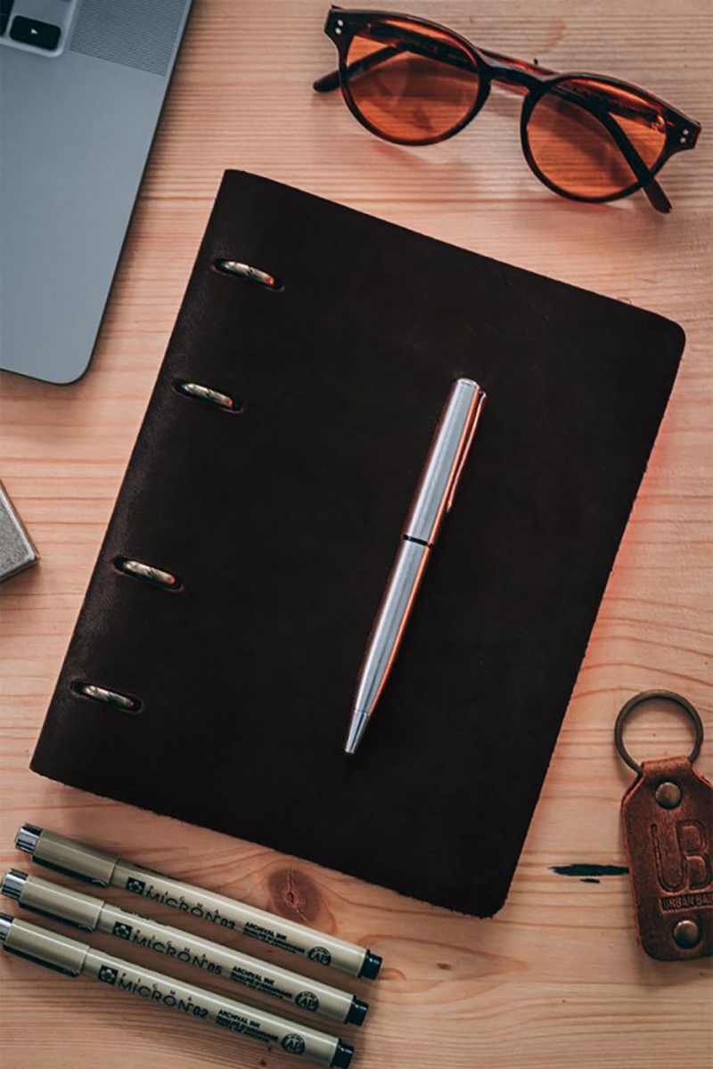 Agendă din piele naturală The Notebook by URBAN BAG dimensiune A5