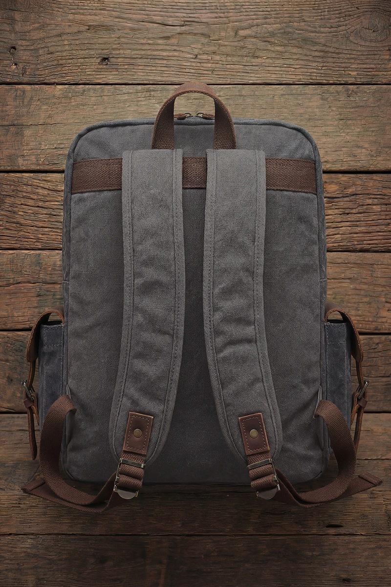 Rucsac din piele naturală și material textil cerat URBAN BAG Oslo