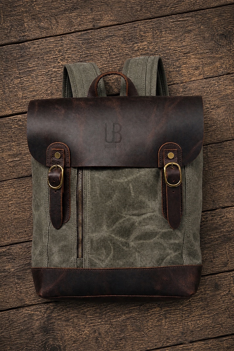 Rucsac din piele naturală URBAN BAG Chelsea - Maro Închis