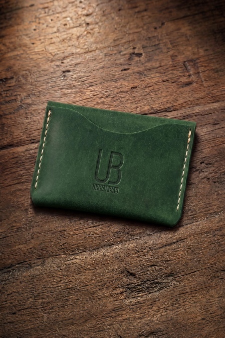 Portcard din piele naturală URBAN BAG Little Pocket – Verde - Img 2