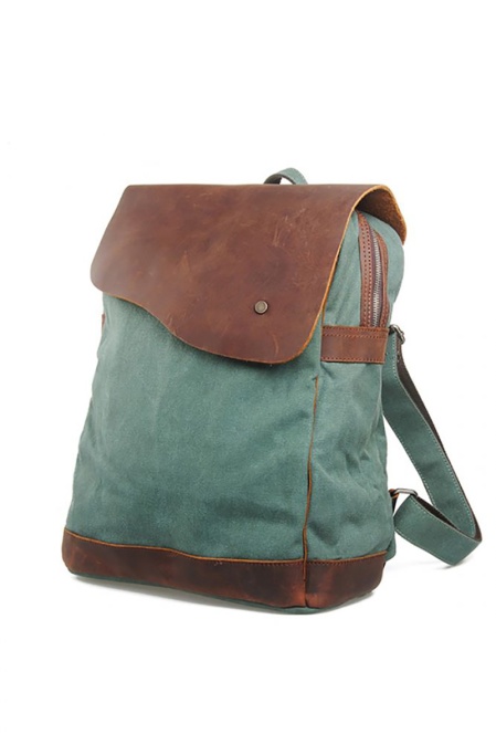 Rucsac din piele naturală și material textil URBAN BAG Burgos – Gri - Img 3