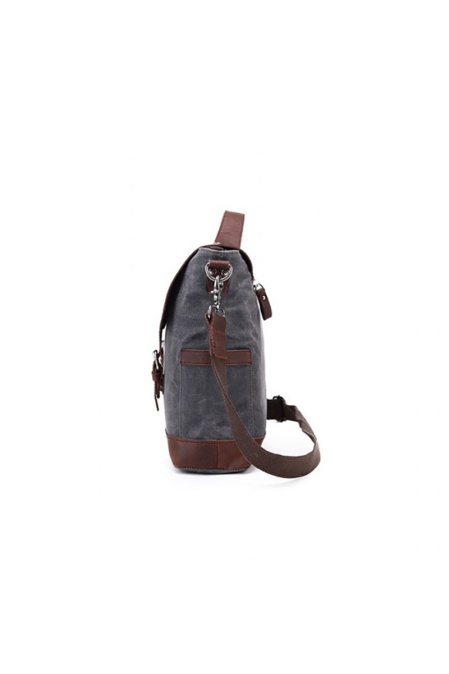 Geantă de umăr din piele naturală și material textil URBAN BAG Little Goteborg – Rosu - Img 3