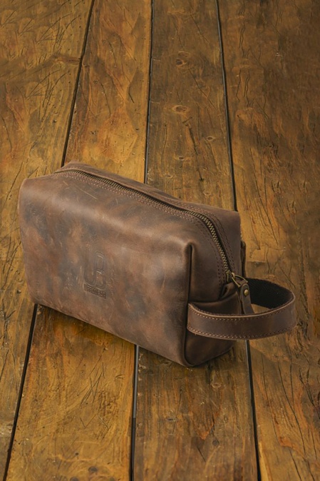 Toiletry bag din piele naturală URBAN BAG Travel L – Maro