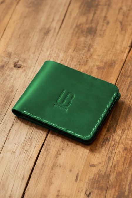 Portofel handmade din piele naturală URBAN BAG Concept 2 – Verde