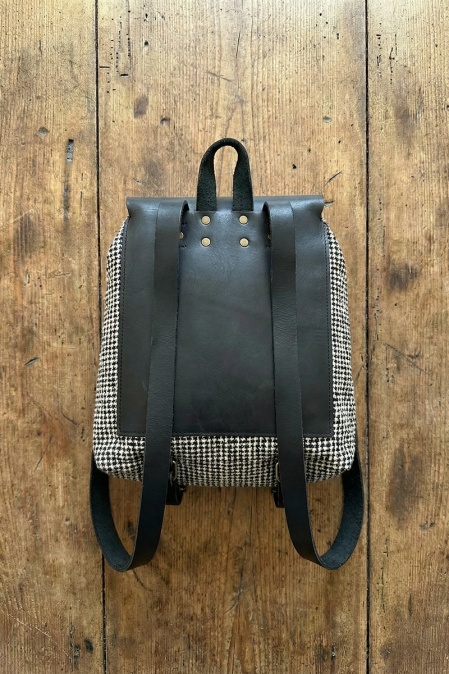 Rucsac handmade din bumbac și piele naturală URBAN BAG The Nomad - Img 2