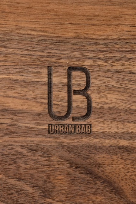 Tavă organizator din lemn masiv de stejar și piele naturală URBAN BAG Valet Tray - Rotund - Img 2