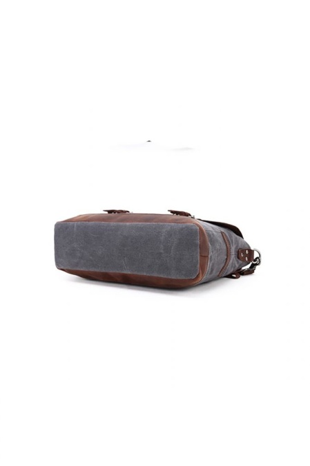 Geantă de umăr din piele naturală și material textil URBAN BAG Little Goteborg – Bej - Img 4