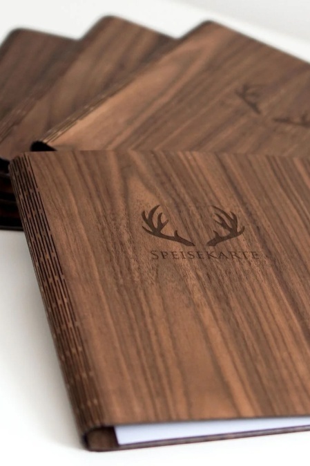 Meniu premium URBAN BAG din lemn de nuc format A4S - Img 4