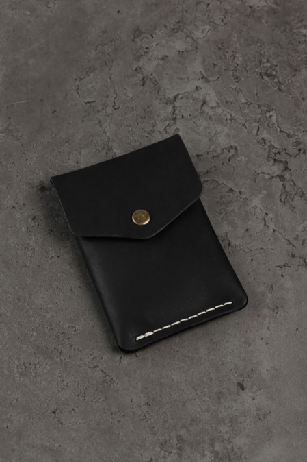 Portcard din piele naturală URBAN BAG Flip – Negru