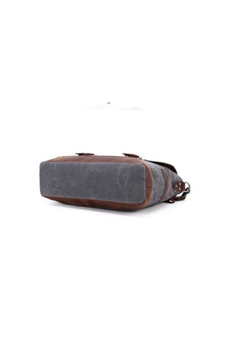 Geantă de umăr din piele naturală și material textil URBAN BAG Little Goteborg – Rosu - Img 4