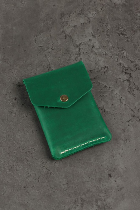 Portcard din piele naturală URBAN BAG Flip – Verde