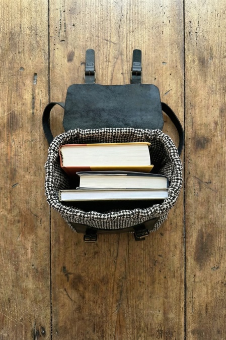 Rucsac handmade din bumbac și piele naturală URBAN BAG The Nomad - Img 3