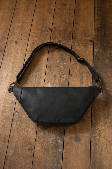 Borsetă de umăr din piele naturală URBAN BAG The Street – Negru - Img 2