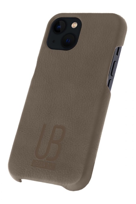 Husă din piele naturală URBAN BAG pentru iPhone, handcrafted in România – Taupe