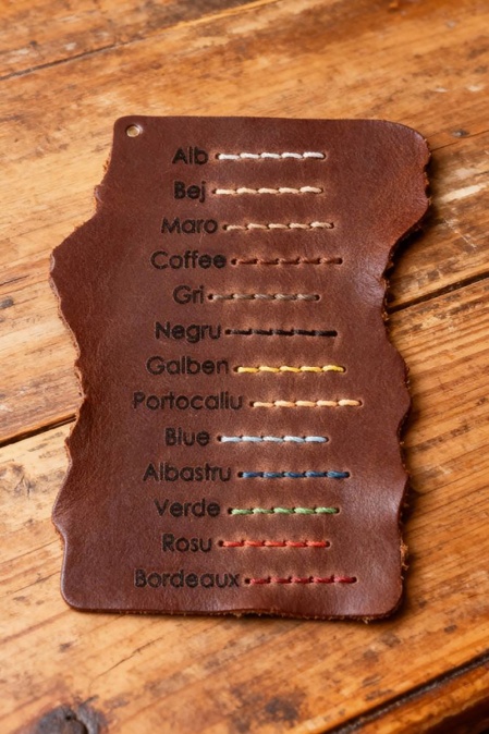 Portcard din piele naturală URBAN BAG Easy 2 – Maro Închis - Img 2