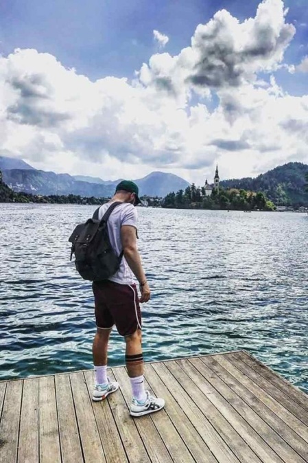 Rucsac din piele naturală și material textil pentru bărbați și femei URBAN BAG Otto – Negru - Img 11
