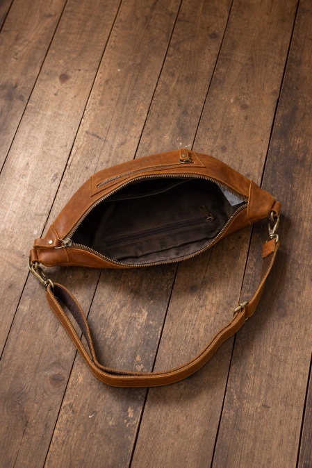 Borsetă de umăr din piele naturală URBAN BAG The Street – Maro Deschis - Img 3