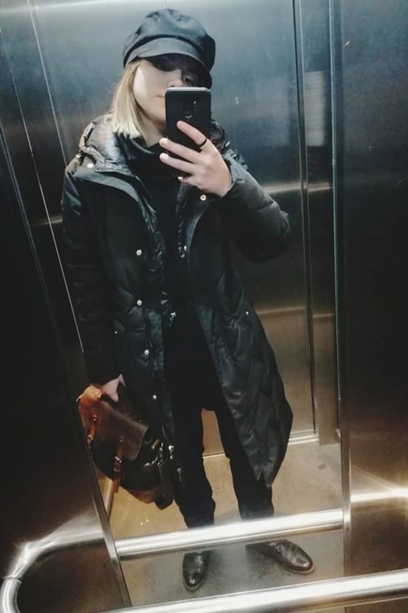 Geantă de umăr din piele naturală și material textil cerat URBAN BAG Goteborg – Coffee - Img 8