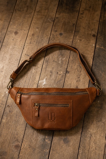 Borsetă de umăr din piele naturală URBAN BAG The Street – Maro Deschis