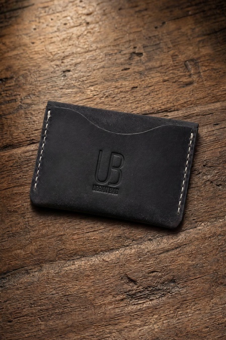 Portcard din piele naturală URBAN BAG Little Pocket – Negru - Img 2