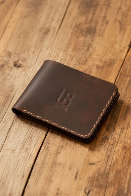 Portofel handmade din piele naturală URBAN BAG Concept 2 PLUS – Maro Închis