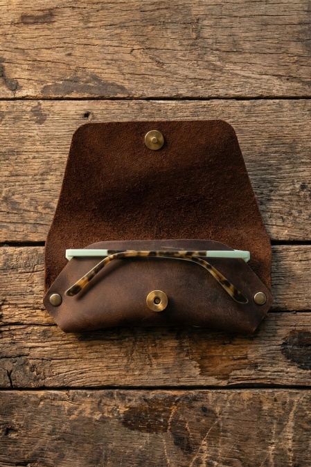 Toc pentru ochelari din piele naturală URBAN BAG The Case - Roșu - Img 2