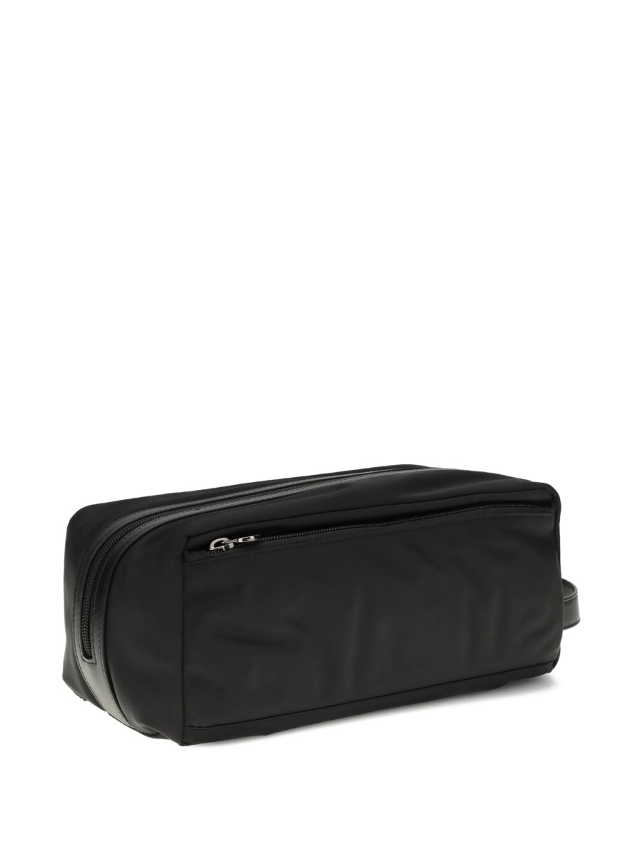 Accesorii de voiaj KITON negre din material textil si piele - Img 2