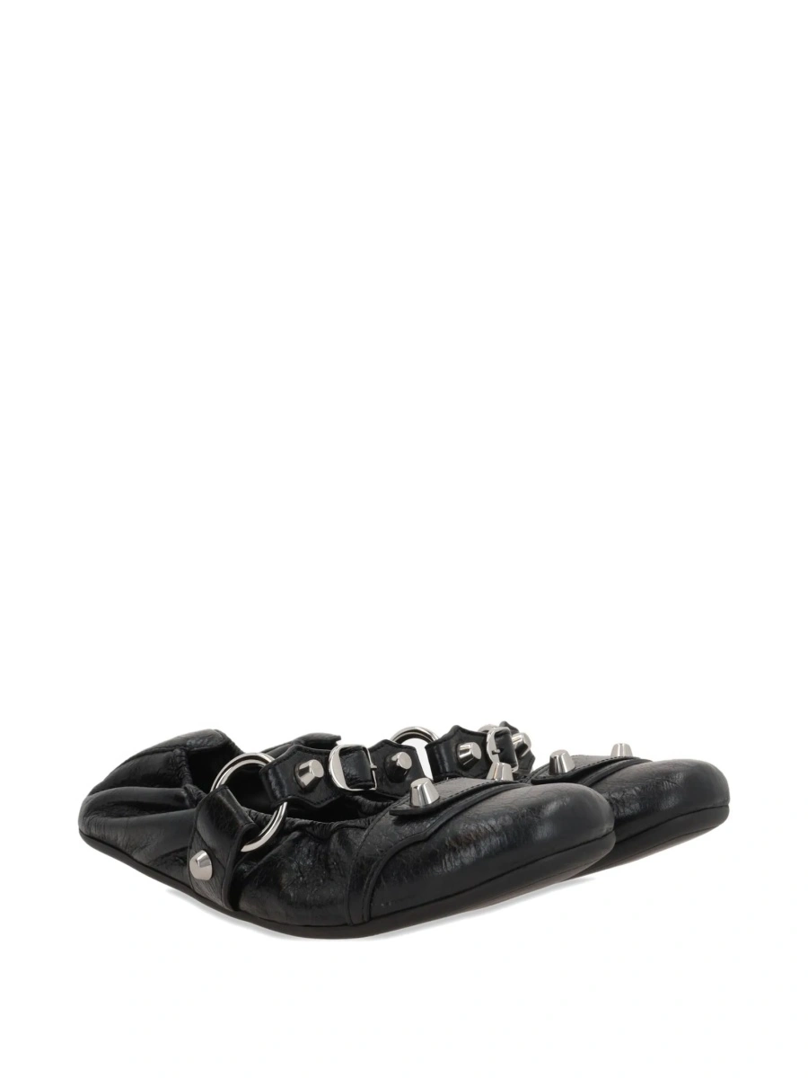 Balerini Balenciaga negri din piele - Img 2