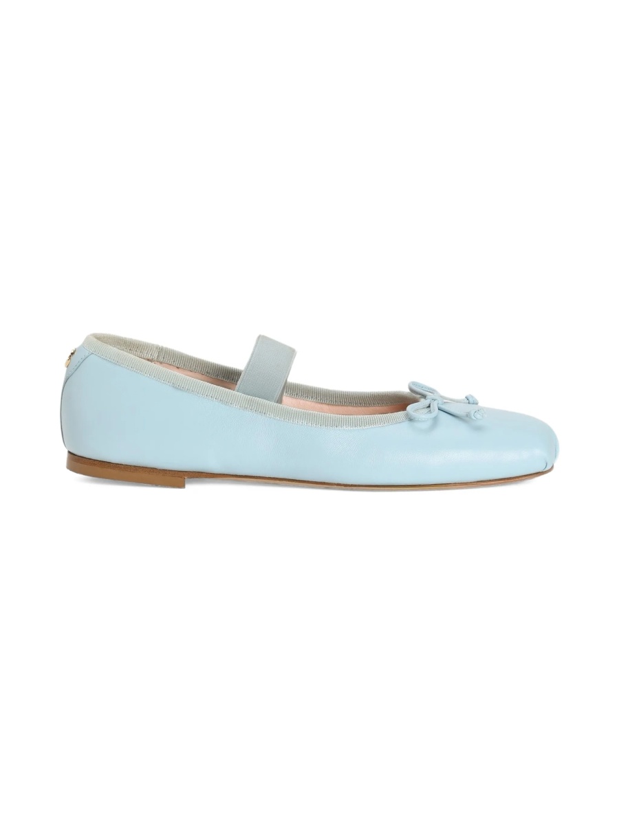 Balerini Dolce &amp; Gabbana albastri din piele - Img 2