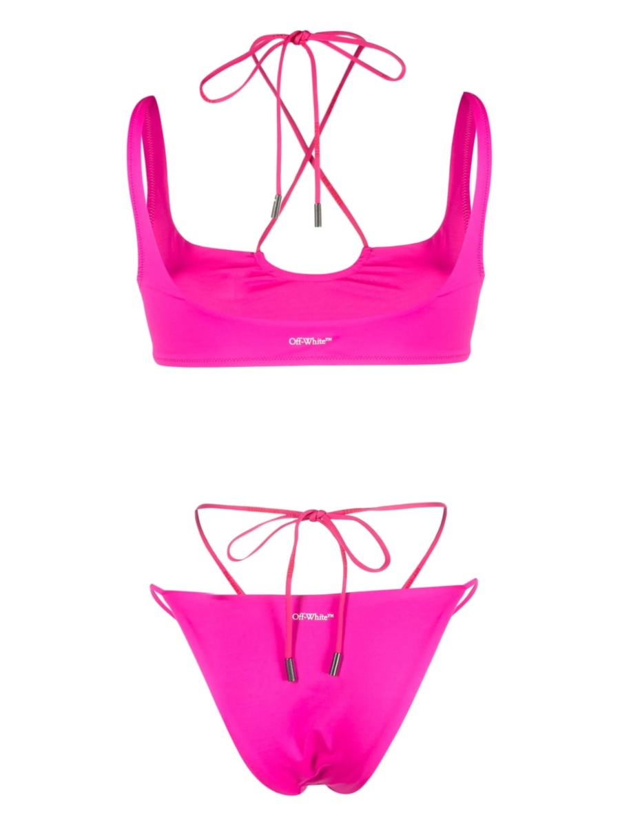 Bikini Off-White roz - Img 2