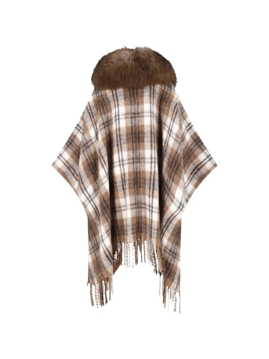 Blana Moncler Grenoble maro din lana si mohair - Img 2