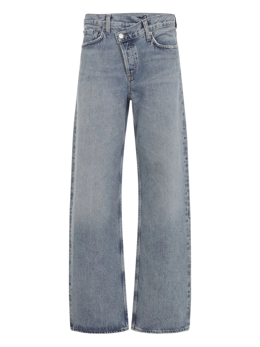Blugi "Criss Cross" wide leg jeans - Img 7