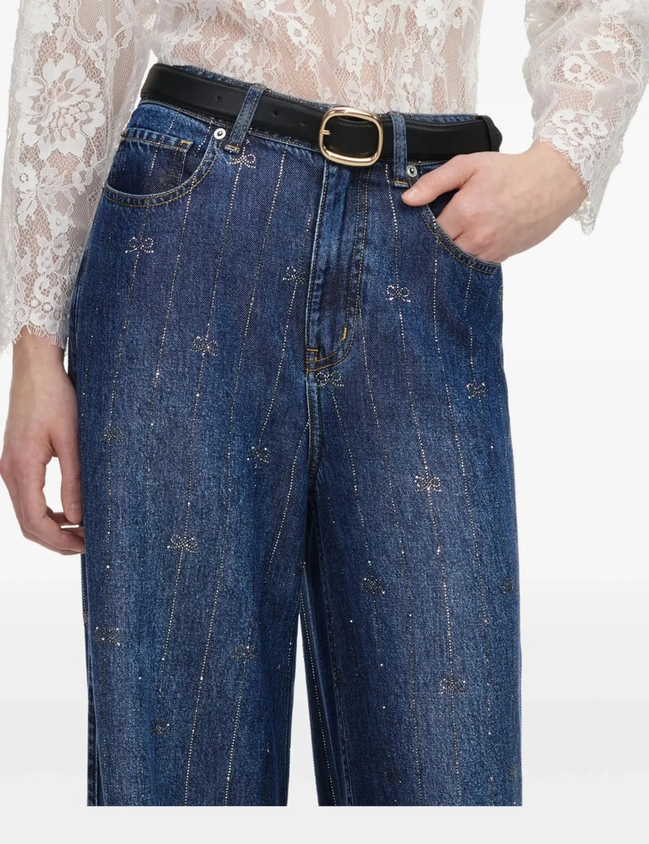 Blugi Crystal-striped Jeans - Img 8