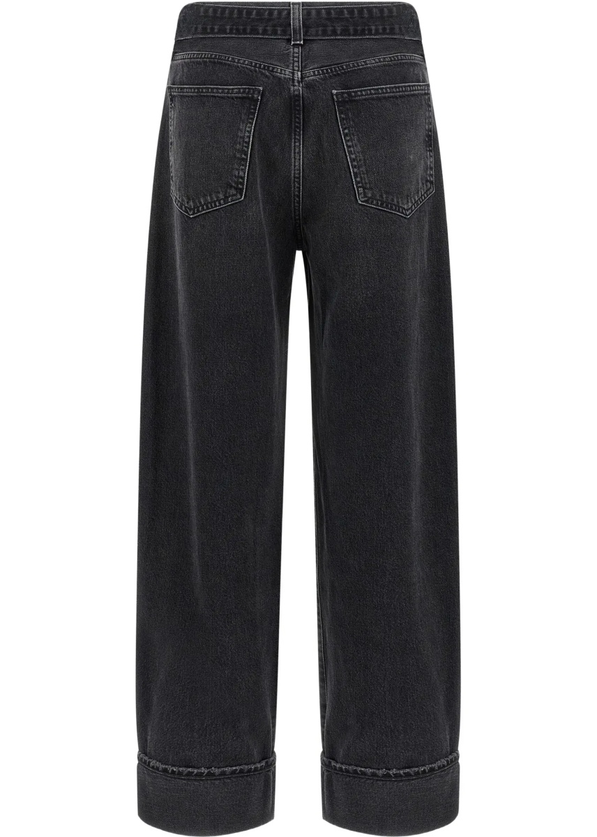 Blugi Cuffed Taper wide Jeans - Img 2
