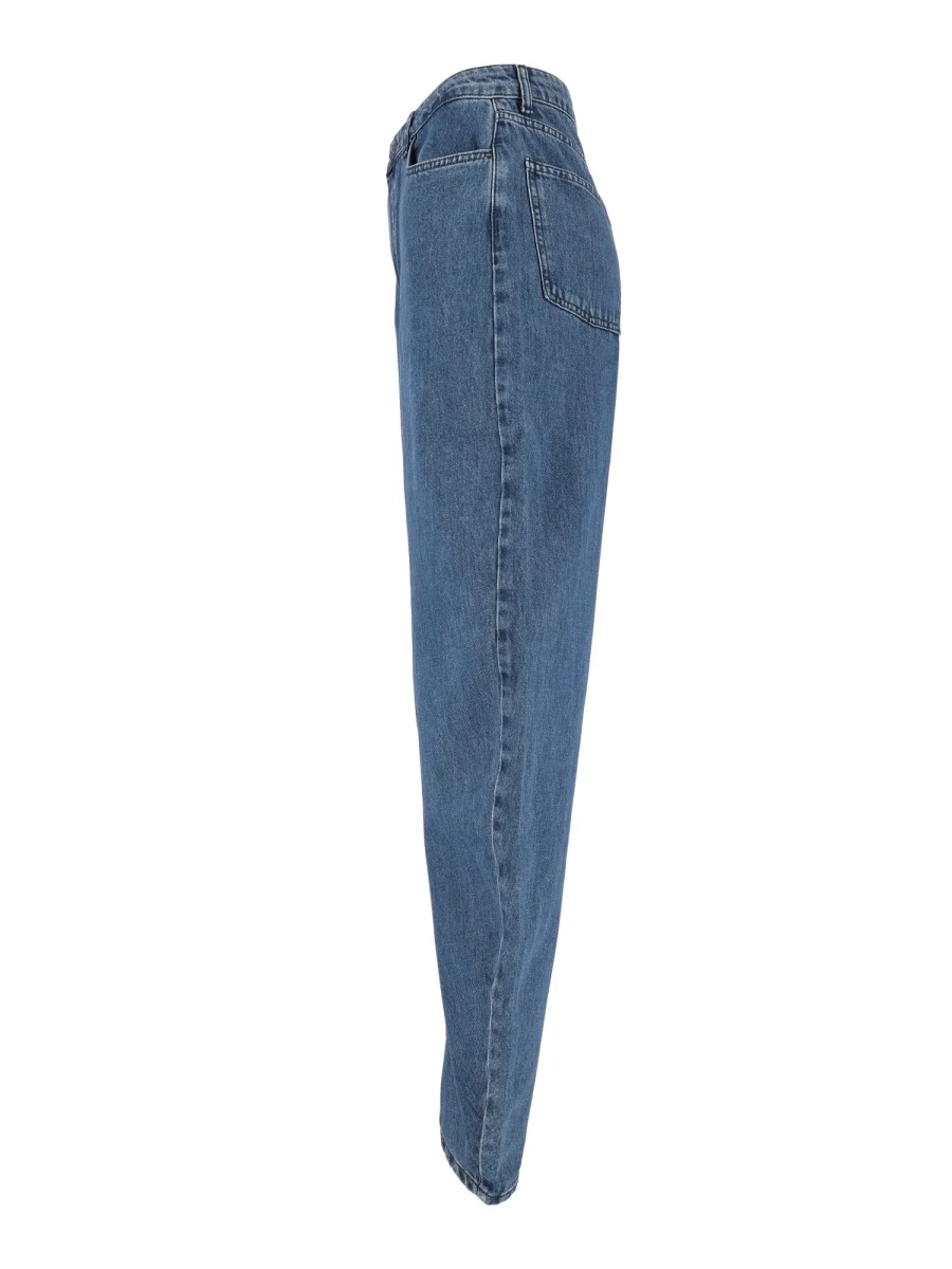 Blugi DRAPED BARREL LEG JEANS Medium blue denim (Regular fit) - Img 2