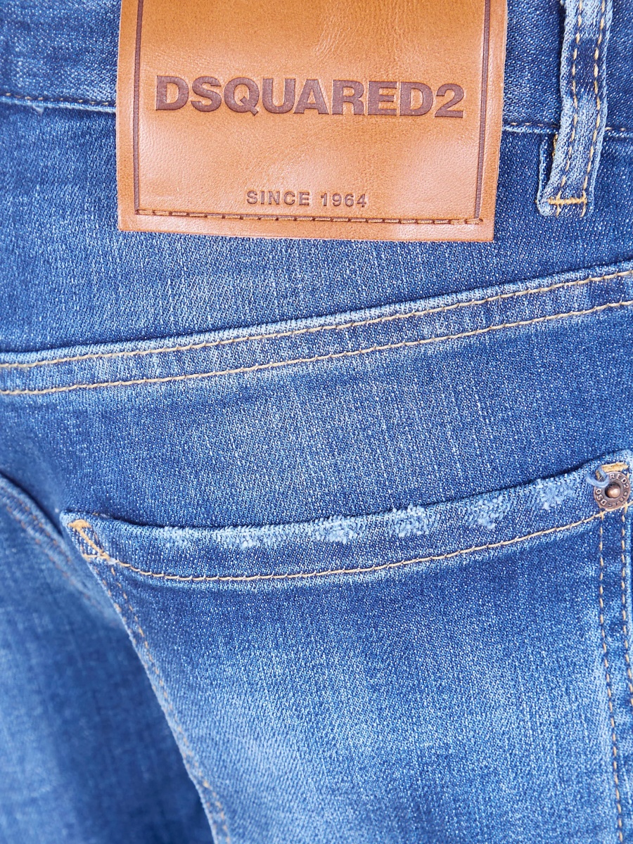 Blugi drepti DSQUARED2 albastri - Img 3