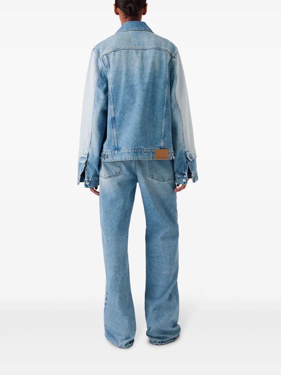 Blugi drepti Stella McCartney albastri - Img 4